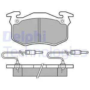 Brake Pad Set, disc brake (LP382)
