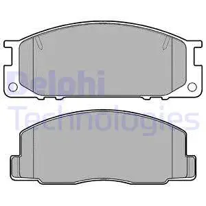 Brake Pad Set, disc brake (LP739)