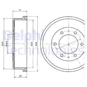 Brake Drum (BF416)