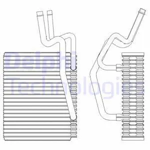 Evaporator, air conditioning (TSP0525204)