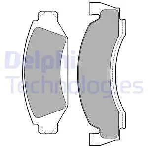 Brake Pad Set, disc brake (LP1169)