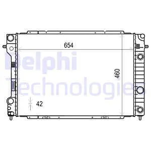 Radiator, engine cooling (TSP0524010)