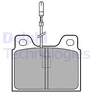 Brake Pad Set, disc brake (LP107)