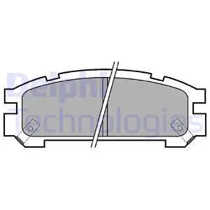Brake Pad Set, disc brake (LP814)