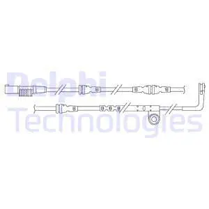 Warning Contact, brake pad wear (LZ0203)