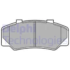 Brake Pad Set, disc brake (LP438)
