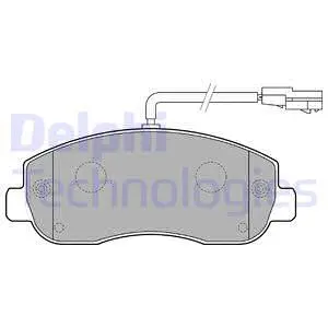 Brake Pad Set, disc brake (LP2190)