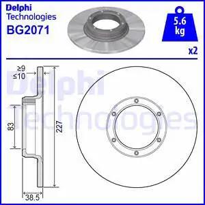 Brake Disc (BG2071)