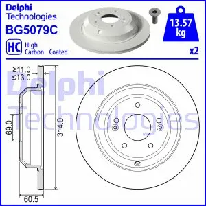 Brake Disc (BG5079C)
