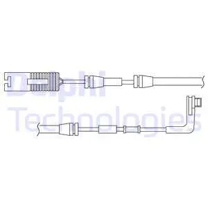 Warning Contact, brake pad wear (LZ0173)