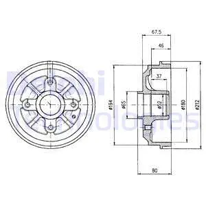 Brake Drum (BF324)