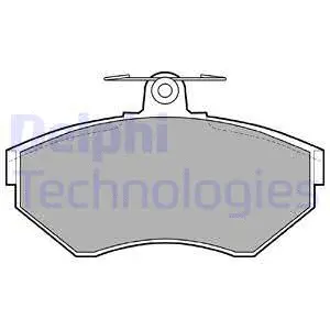 Brake Pad Set, disc brake (LP1410)