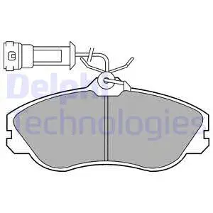 Brake Pad Set, disc brake (LP579)