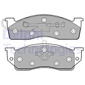 Brake Pad Set, disc brake (LP1155)