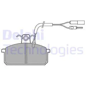 Brake Pad Set, disc brake (LP517)