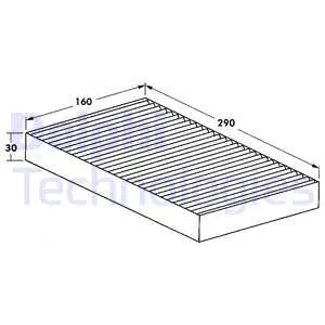 Filter, cabin air (TSP0325076)