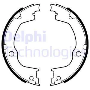 Brake Shoe Set, parking brake (LS2106)