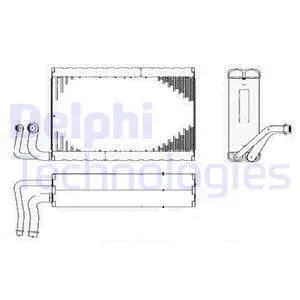 Evaporator, air conditioning (TSP0525182)