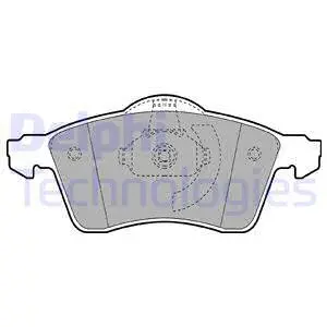 Brake Pad Set, disc brake (LP1092)