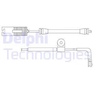 Warning Contact, brake pad wear (LZ0136)