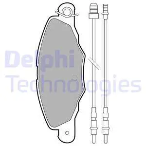 Brake Pad Set, disc brake (LP1629)
