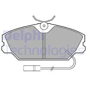 Brake Pad Set, disc brake (LP539)
