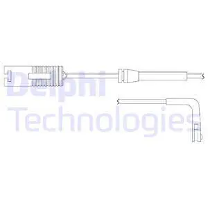 Warning Contact, brake pad wear (LZ0137)