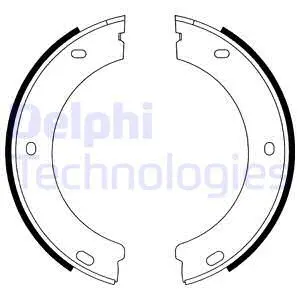 Brake Shoe Set, parking brake (LS1597)
