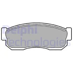Brake Pad Set, disc brake (LP744)