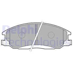 Brake Pad Set, disc brake (LP1743)