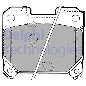 Brake Pad Set, disc brake (LP1062)