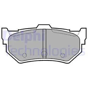 Brake Pad Set, disc brake (LP768)
