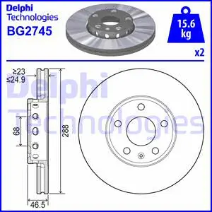 Brake Disc (BG2745)