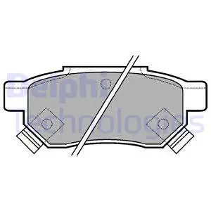 Brake Pad Set, disc brake (LP625)