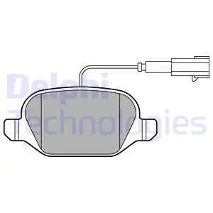 Brake Pad Set, disc brake (LP2302)