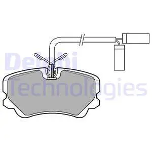 Brake Pad Set, disc brake (LP560)