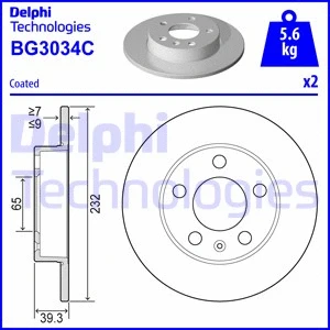 Brake Disc (BG3034C)