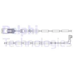 Warning Contact, brake pad wear (LZ0177)