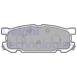 Brake Pad Set, disc brake (LP1762)