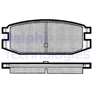 Brake Pad Set, disc brake (LP641)