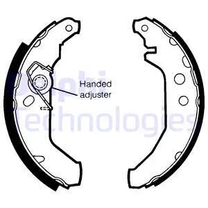 Brake Shoe Set (LS1435)