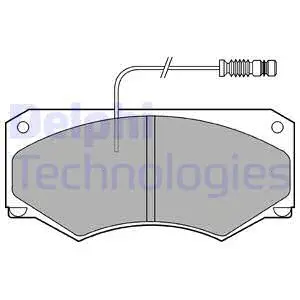 Brake Pad Set, disc brake (LP698)