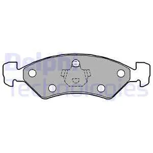 Brake Pad Set, disc brake (LP1158)