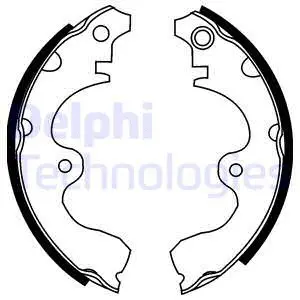 Brake Shoe Set (LS1638)