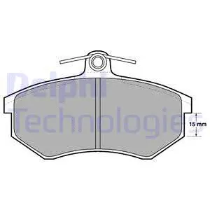 Brake Pad Set, disc brake (LP429)