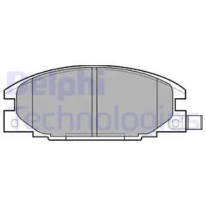 Brake Pad Set, disc brake (LP629)