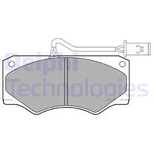 Brake Pad Set, disc brake (LP833)