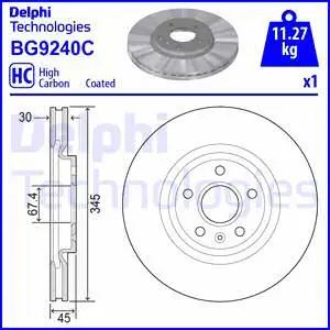 Brake Disc (BG9240C)