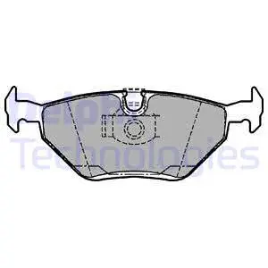 Brake Pad Set, disc brake (LP1107)