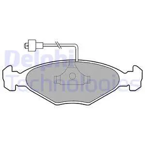 Brake Pad Set, disc brake (LP212)
